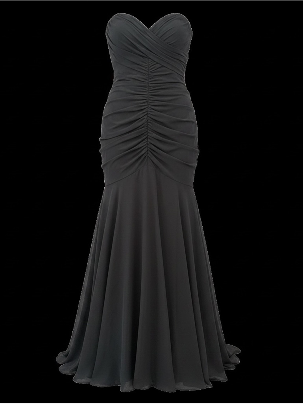 Max & Cleo heart neckline strapless gown